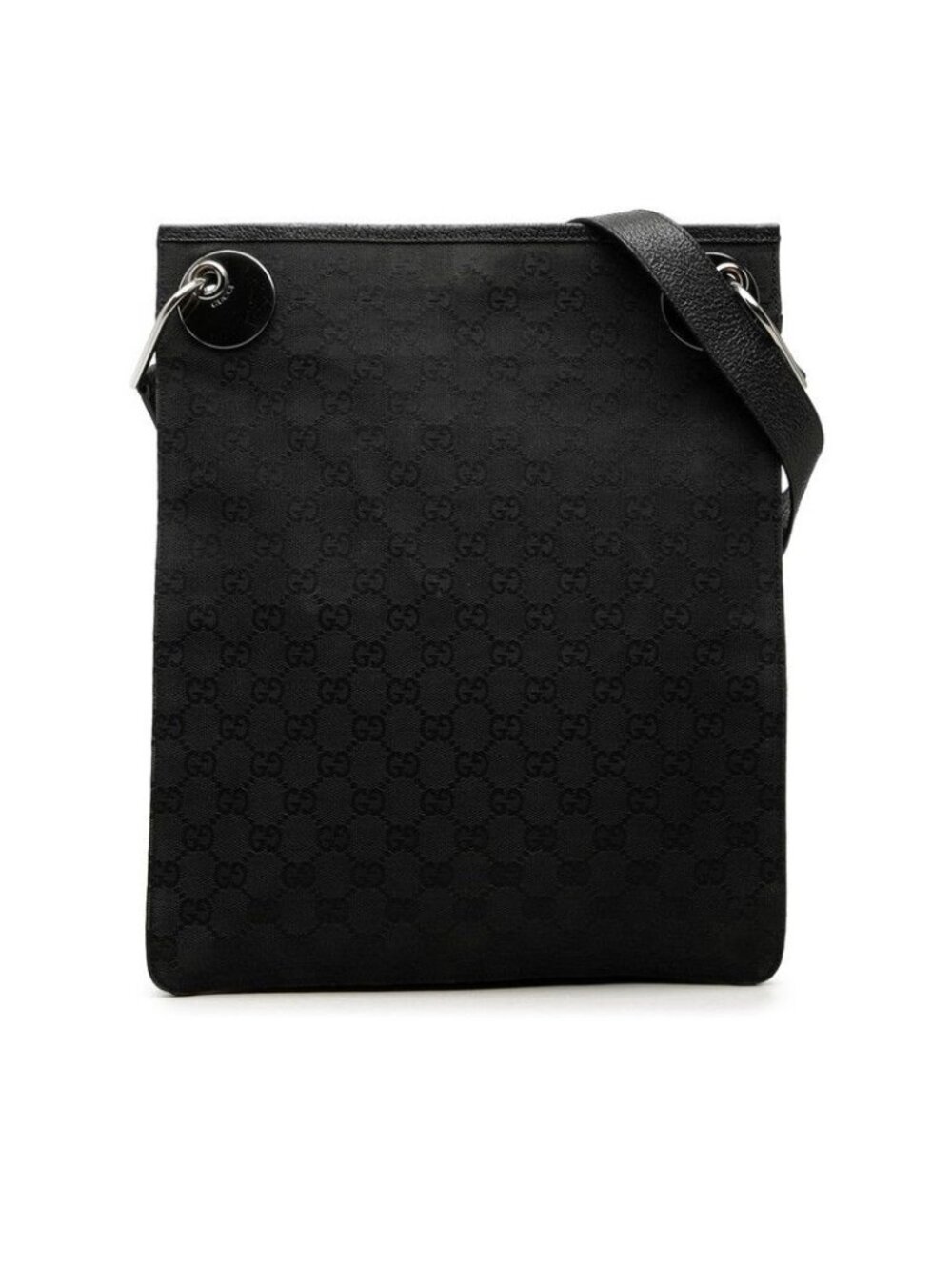 Gucci GG Canvas Crossbody Shoulder Bag Black